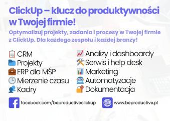 ClickUp dla firm - lepsze zarządzanie  