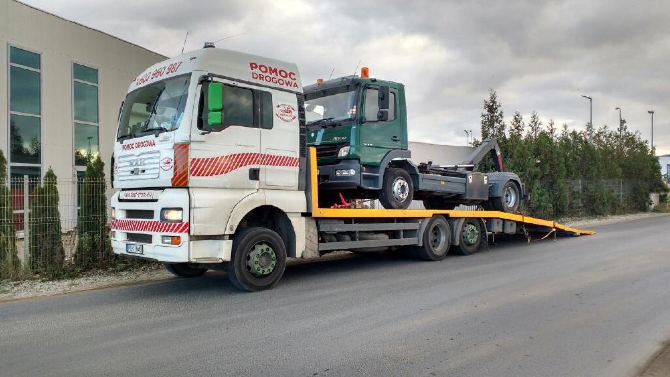 Pomoc drogowa holowanie tir ciężarowe dostawcze