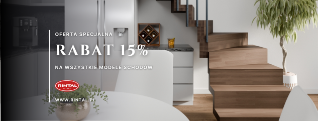 Schody z rabatem 15%