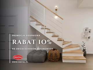 Sierpniowa promocja – obicia schodów z rabatem 10%